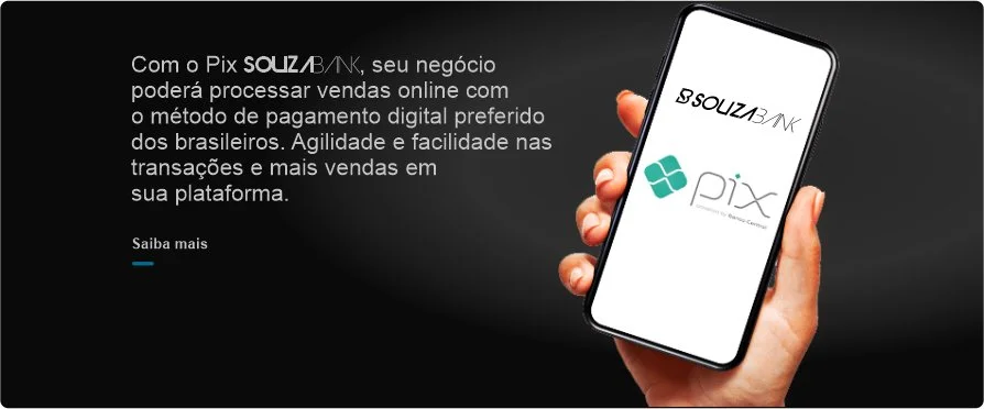 Pagamento por Pix Souza Bank